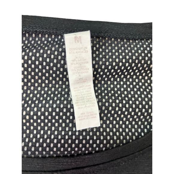 Balance Collection, Black Mesh Back, Long Sleeve Athletic Top, Yoga, Running - Picture 4 of 5